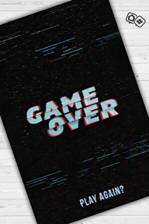 Homshtag Oyun Bitti Dokuma Tabanlı Yıkanabilir Kaymaz Gamer Halısı