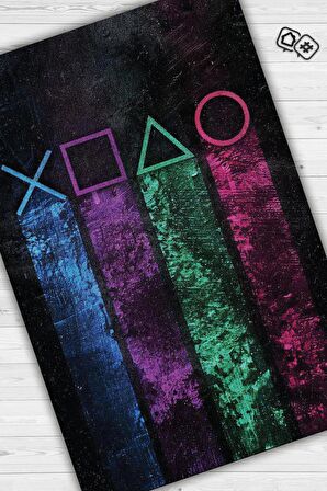 Homshtag Joystick Dokuma Tabanlı Yıkanabilir Kaymaz Gamer Halısı