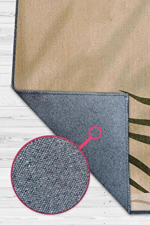 Homshtag Mutluluğun Mimarı Pamuklu Dokuma Tabanlı Yıkanabilir Kaymaz Dekoratif Halı