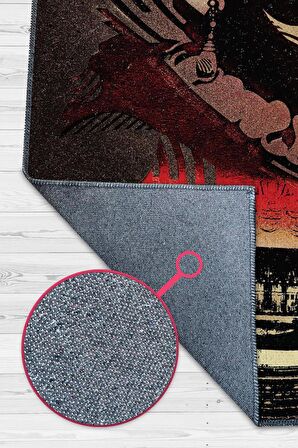 Homshtag Maria Callas Pamuklu Dokuma Tabanlı Yıkanabilir Kaymaz Dekoratif Halı