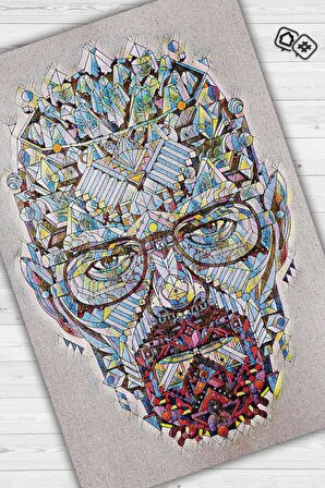 Homshtag Walterin Zihni Tabanlı Yıkanabilir Breaking Bad Halısı