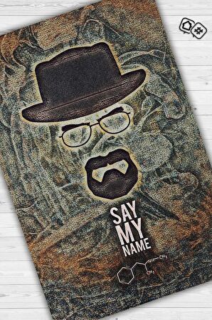 Homshtag Adımı Söyle Tabanlı Yıkanabilir Breaking Bad Halısı
