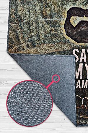 Homshtag Adımı Söyle Tabanlı Yıkanabilir Breaking Bad Halısı