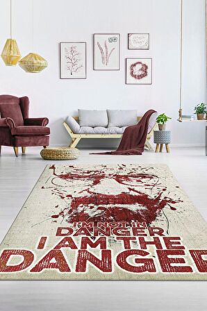 Homshtag Tehlikenin Ta Kendisi Tabanlı Yıkanabilir Breaking Bad Halısı