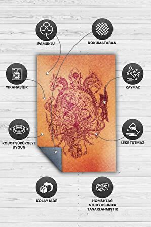 Homshtag Aileler Tabanlı Yıkanabilir Breaking Bad Halısı