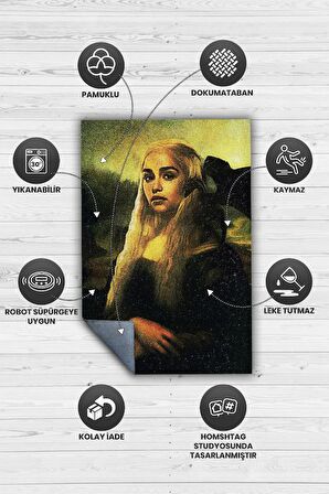 Homshtag Daenerys Tabanlı Yıkanabilir Breaking Bad Halısı