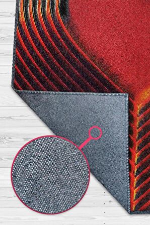 Homshtag Kalbin Ritmi Dokuma Tabanlı Yıkanabilir Dekoratif Ev Halısı