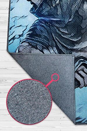 Homshtag Yasuo Dokuma Tabanlı Yıkanabilir Gamer Halısı