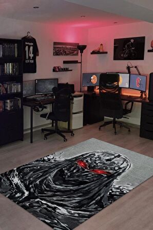Homshtag Zed Dokuma Tabanlı Yıkanabilir Gamer Halısı