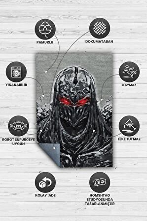 Homshtag Zed Dokuma Tabanlı Yıkanabilir Gamer Halısı
