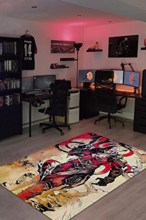 Homshtag Talon Dokuma Tabanlı Yıkanabilir Gamer Halısı