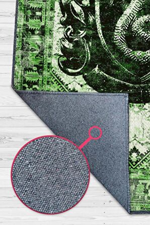 Homshtag Slytherin Dokuma Tabanlı Yıkanabilir Kaymaz Haryy Potter Film Halısı