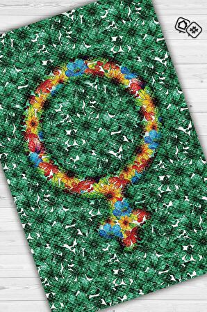 Homshtag Renk Katar Pamuklu Dokuma Tabanlı Yıkanabilir Dekoratif Halı