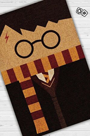 Homshtag Harrycraft Dokuma Tabanlı Yıkanabilir Kaymaz Harry Potter Film Çocuk Odası Halısı