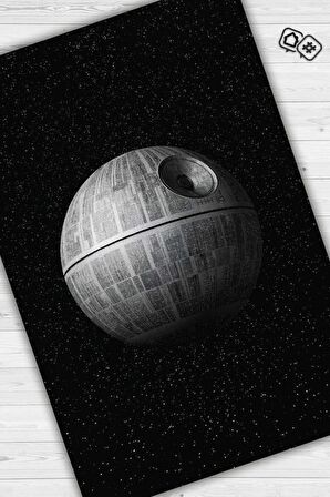 Homshtag Death Star Dokuma Tabanlı Yıkanabilir Kaymaz Star Wars Film Halısı