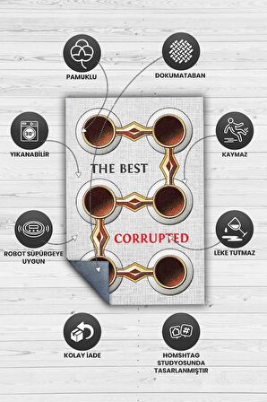 Homshtag En İyi Hasarlı Dokuma Tabanlı Yıkanabilir Path Of Exile Gamer Halısı