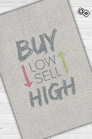 Homshtag Düşük Al Yüksek Sat Dokuma Tabanlı Yıkanabilir Trader Halısı