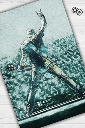 Homshtag Metallica Dokuma Tabanlı Yıkanabilir Kaymaz Dekoratif Halı