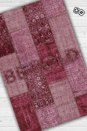 Homshtag Cesur Ol Pamuklu Dokuma Tabanlı Yıkanabilir Kaymaz Dekoratif Ev Halısı