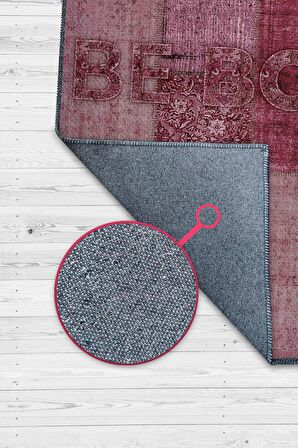 Homshtag Cesur Ol Pamuklu Dokuma Tabanlı Yıkanabilir Kaymaz Dekoratif Ev Halısı