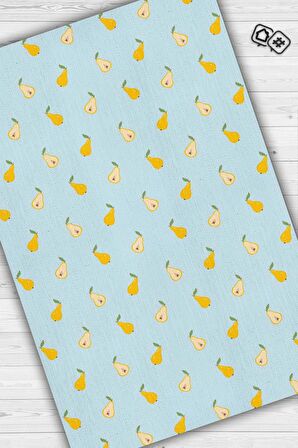 Homshtag Armut Desenli Dokuma Tabanlı Yıkanabilir Dekoratif Ev Halısı