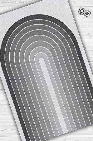 Homshtag Kapılar, Gri Halı, Soyut Desenli Gri Oturma odası Halısı, Gölgeli Modern Salon Halısı, Sade Çocuk halısı, Minimalist Mutfak Halısı, Pamuklu Dokuma Tabanlı Yıkanabilir Dekoratif Salon Halısı