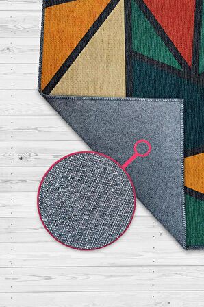 Homshtag Üçgenler,Geometrik Halı,Çok Renkli İnce Yıkanabilir Kaymaz Halı,Geometrik Mutfak Halısı, Üçgen Şekilli Genç Odası Halısı,Soyut Temalı Oturma Odası Halısı,Pamuklu Dokuma Tabanlı Halı