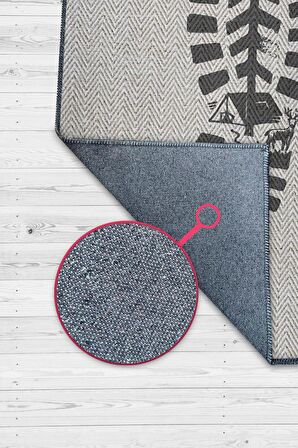 Homshtag Adım, Karavan Halısı, Minimalist Seyahat Temalı Halı, Çadır Halısı, Kampçı Halısı, Seyahat Temalı Halı, Pamuklu Dokuma Tabanlı Yıkanabilir Dekoratif Halı