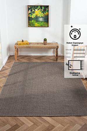 Friolero 2578 Naturel Jüt Halı Modern Örme Kilim