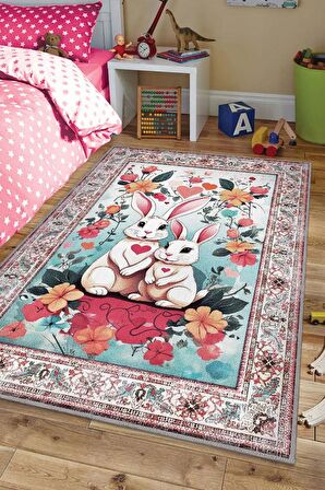 Homshtag Çok Renkli Halı Dokulu Çocuk Odası Halısı Dokuma Rustik Çocuk Halısı Modern Temalı Halı