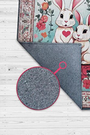 Homshtag Çok Renkli Halı Dokulu Çocuk Odası Halısı Dokuma Rustik Çocuk Halısı Modern Temalı Halı