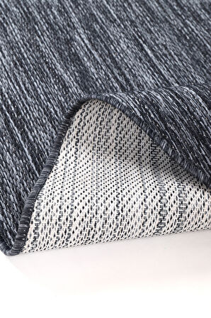 Konfor Halı Tema 9034 Lacivert Sisal Hasır İç Dış Mekan Kilim Dekoratif Bahçe Balkon Salon Halısı