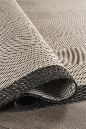 Sisalux 3088 Gri Antrasit Yuvarlak Sisal Dokuma Jüt Kilim Hav Toz Vermez Mutfak Oturma Odası Halısı