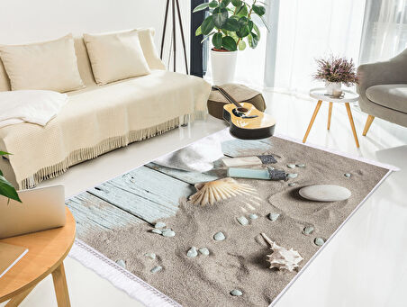 Dekoreko İnci Halı Dijital Saçaklı 1852 Desen 1