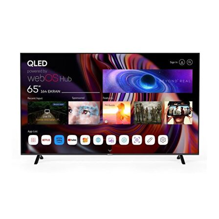 Sunny SN65QMN252 65'' 165 Ekran Frameless UHD 4K WebOS 2.0 QLED TV