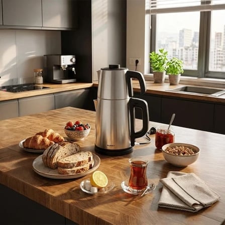 Sunny Teapot Çay Makinesi - Inox - 2000 Watt