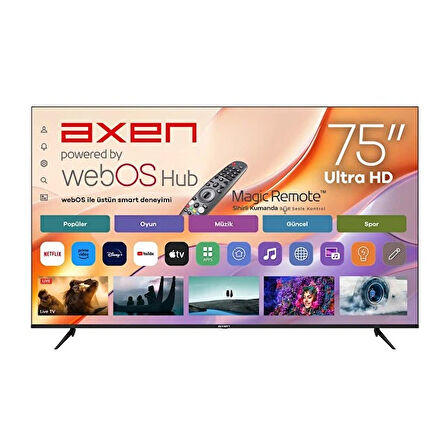 AXEN AX75LEDM 75'' UHD WEBOS LED TV