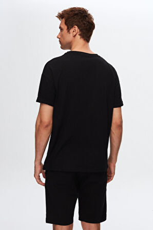 D'S Damat Comfort Siyah %100 Pamuk T-Shirt 6HC14ORT02006
