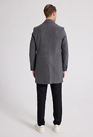 Ds Damat Regular Fit Antrasit Palto 5HF08ORT10000
