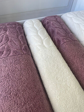 NURPAK %100 PAMUKLU HAMAM TAKIMI MÜRDÜM-KREM