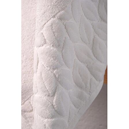 Nurpak Hazal Cotton Series 4 Parça Gri Krem 90x150 cm Banyo Havlu Takımı