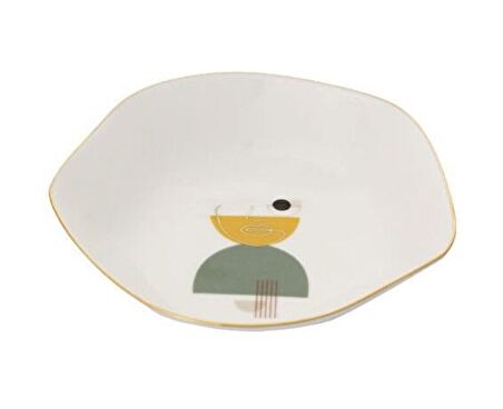 Porland Abstract Serisi 16cm Kase Desen1