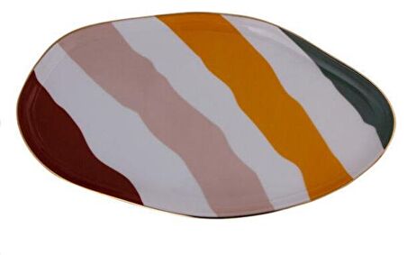 Porland Abstract Serisi 27cm Oval Kayık Tabak