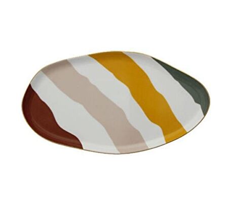 Porland Abstract Serisi 27cm Oval Kayık Tabak