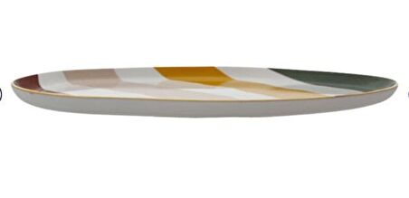 Porland Abstract Serisi 27cm Oval Kayık Tabak