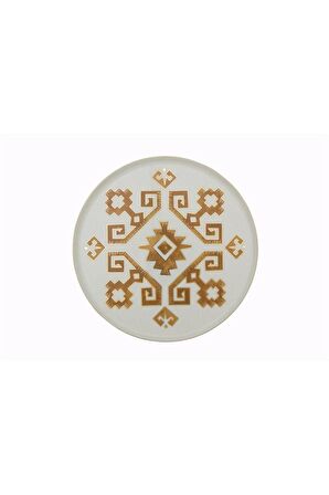 Porland Arabesque Serisi 27cm Düz Tabak Desen1