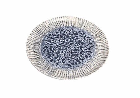 Porland Iris Blue Düz Tabak 20cm