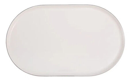 Porland Chopin Platin 32cm Oval Kayık Tabak