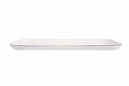 Porland Blue Stripe Kayık Tabak 27 cm 04ALM006867