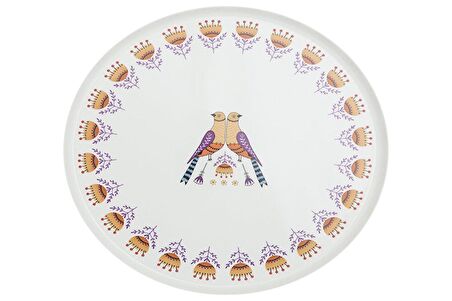 Porland Ruby Folk Dance Düz Tabak 27cm 04RAL002493